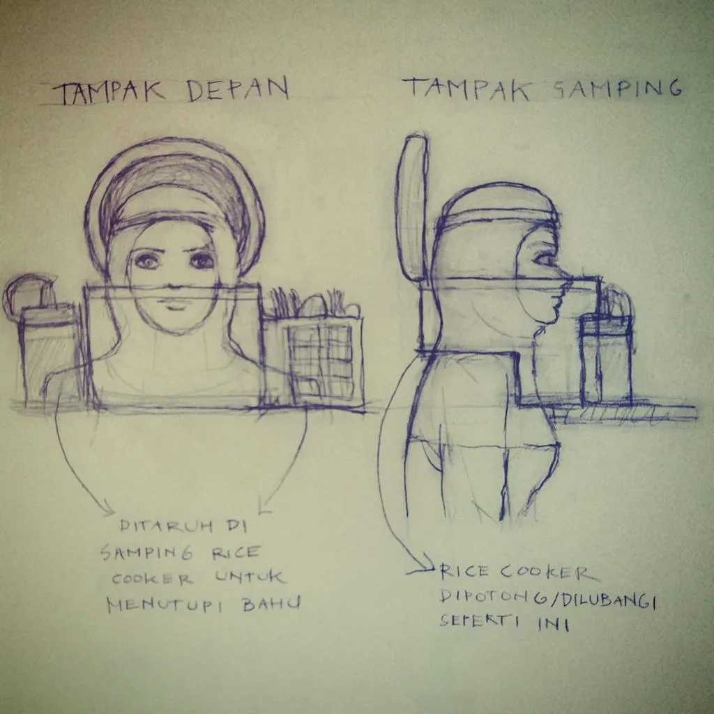 Akhirnya Terungkap Cara Ibu Kasidah ini Memasukkan Kepalanya dalam Rice Cooker. Kelewat Kreatif! 5