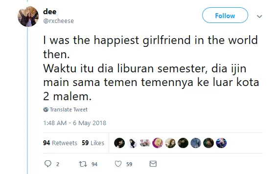 Pacaran 5 Tahun dan Cowoknya Hamilin Cewek Lain, Curhatan Cewek ini Tuai Pujian Warganet. Kelas sih! 39