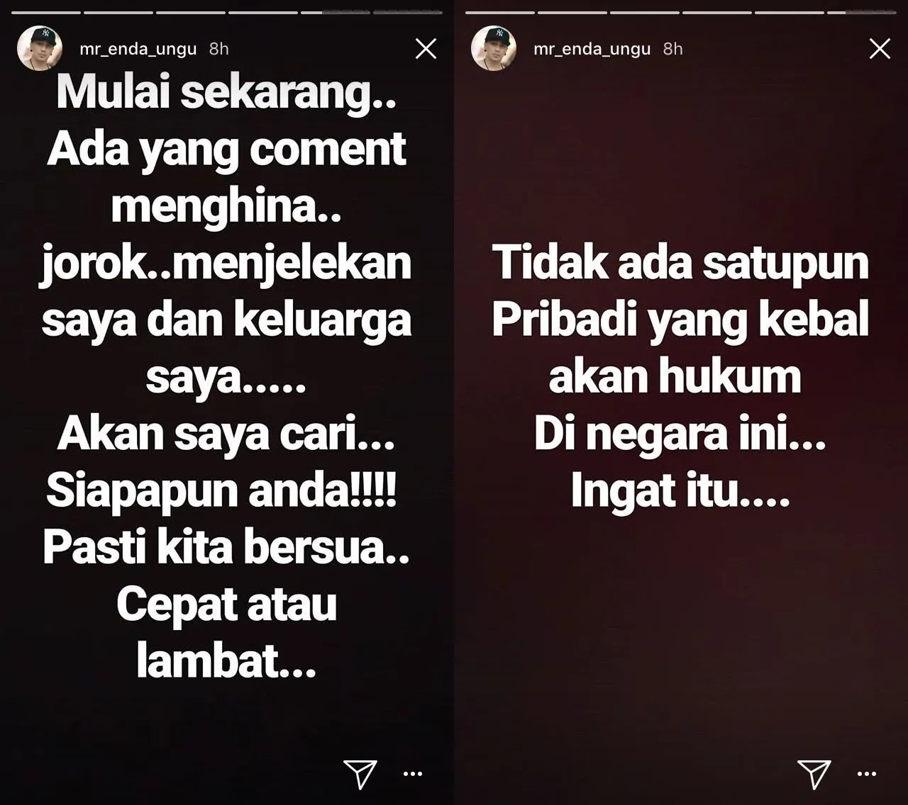 Putrinya Dapat Komentar Kurang Ajar, Enda Ungu Buru Pelaku dan Janjikan Imbalan buat yang Membantunya 6