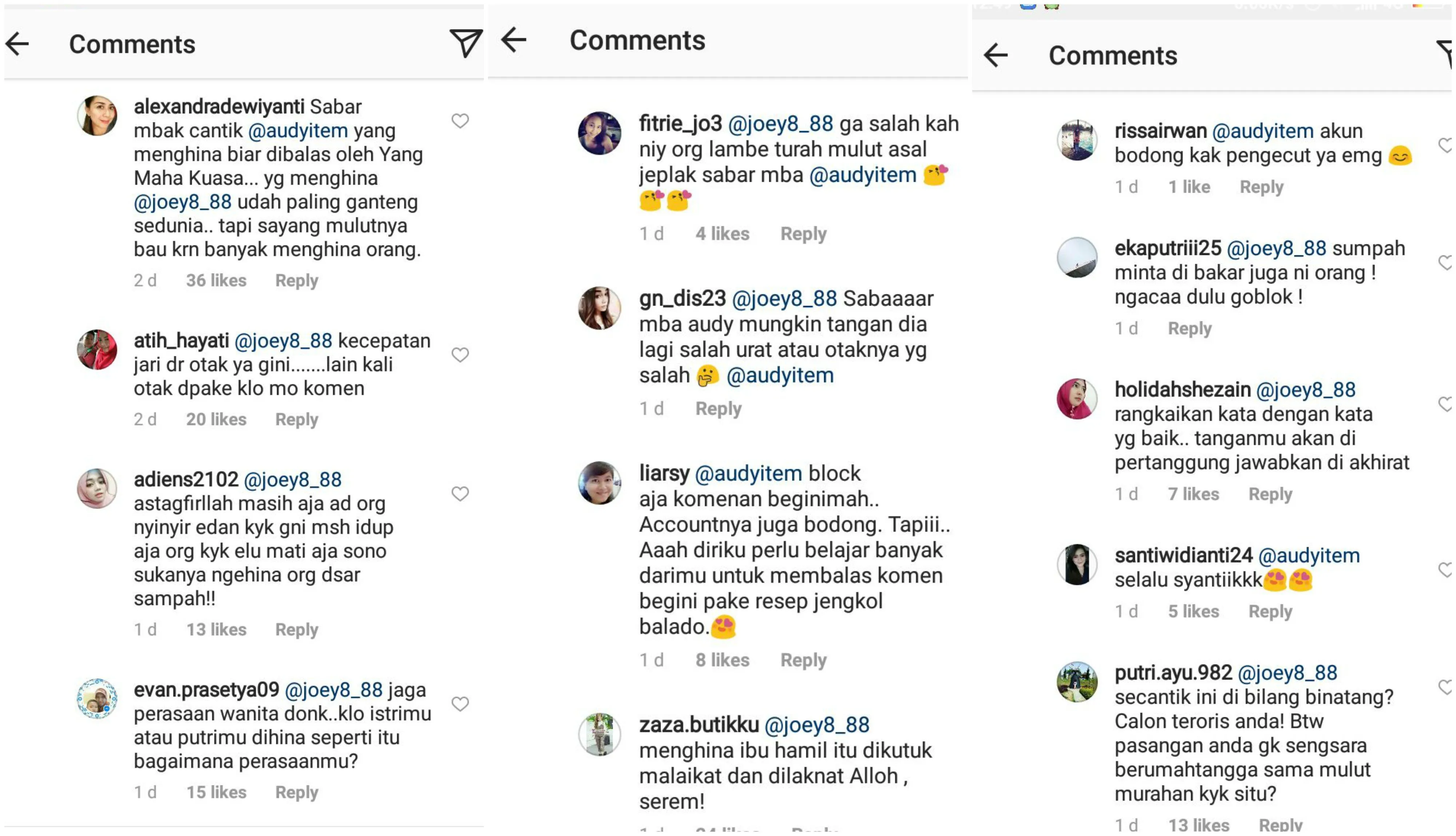 Saking Lelahnya Menanggapi Nyinyiran Warganet, Audy Balas Pakai Resep Jengkol Balado. Sarkas~ 5