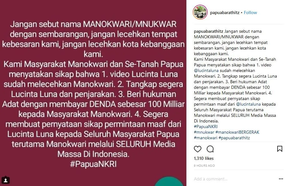 Sering Nggak Dikasih 'Panggung', Lucinta Luna Keceplosan Hina Manokwari. Panjang deh Urusannya~ 4