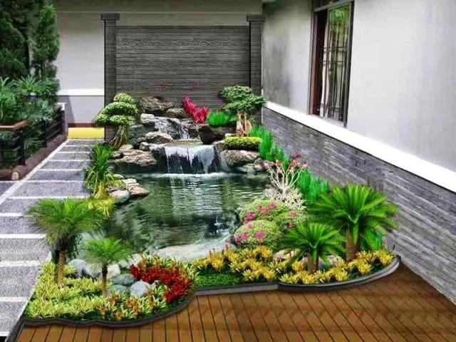 12+ Ide Kolam di Dalam Rumah yang Bikin Kamu Merasa Sedang Honeymoon Setiap Hari 22