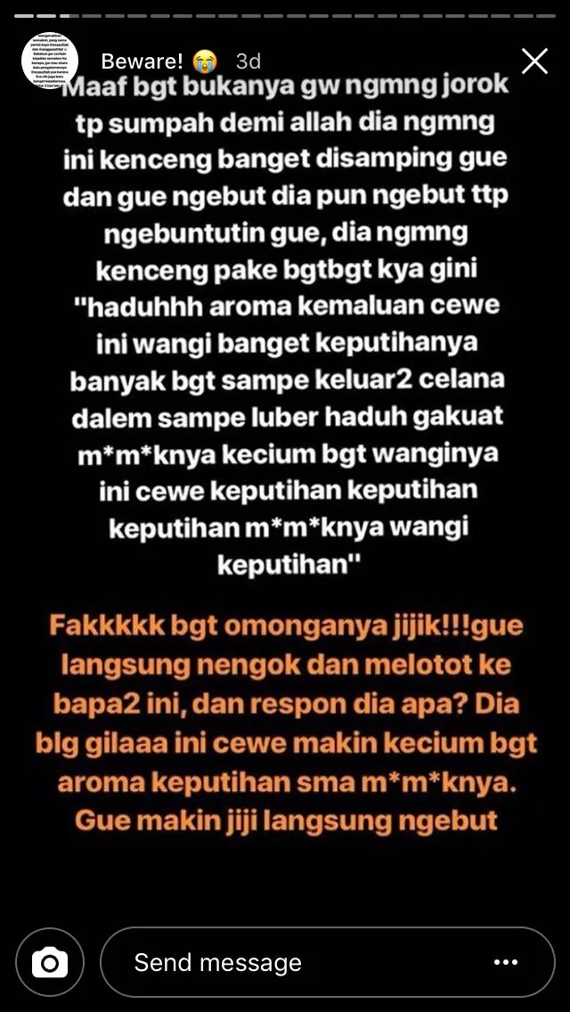 Berbagi Cerita Soal Bapak-Bapak Mesum di Jalan, IG Stories Gadis ini Menguak Banyak Kejadian Serupa 16