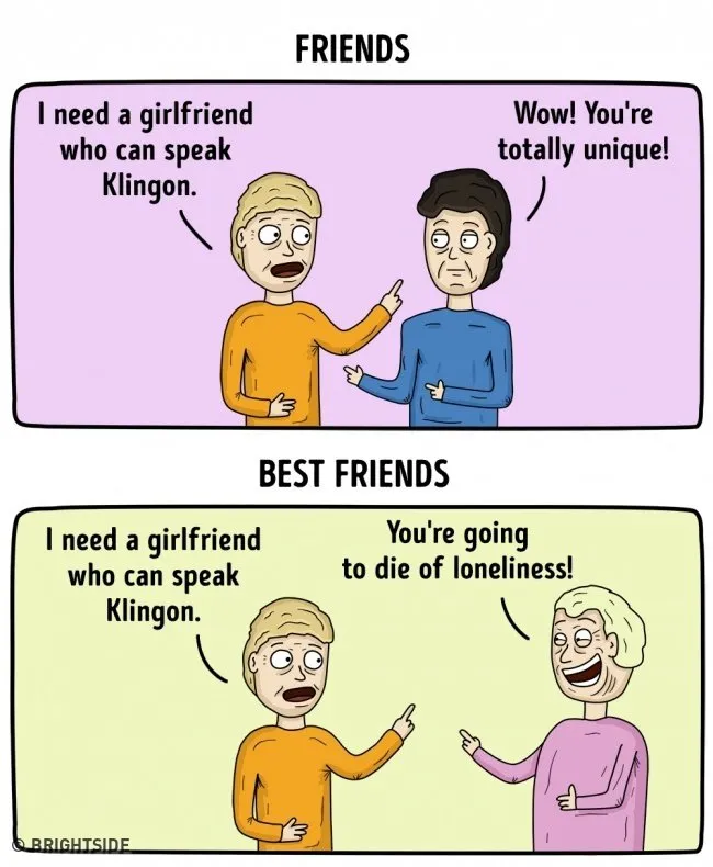 11 Ilustrasi Perbedaan antara Teman dan Sahabat dalam Kehidupan Sehari-Hari. Bener Banget Nggak sih? 12