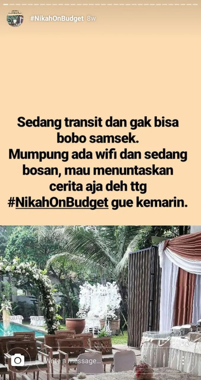 Inspirasi Perencanaan Nikah On Budget Ala Julia Jasmine. Pantas Saja Viral, Jadi Hemat Sih 22