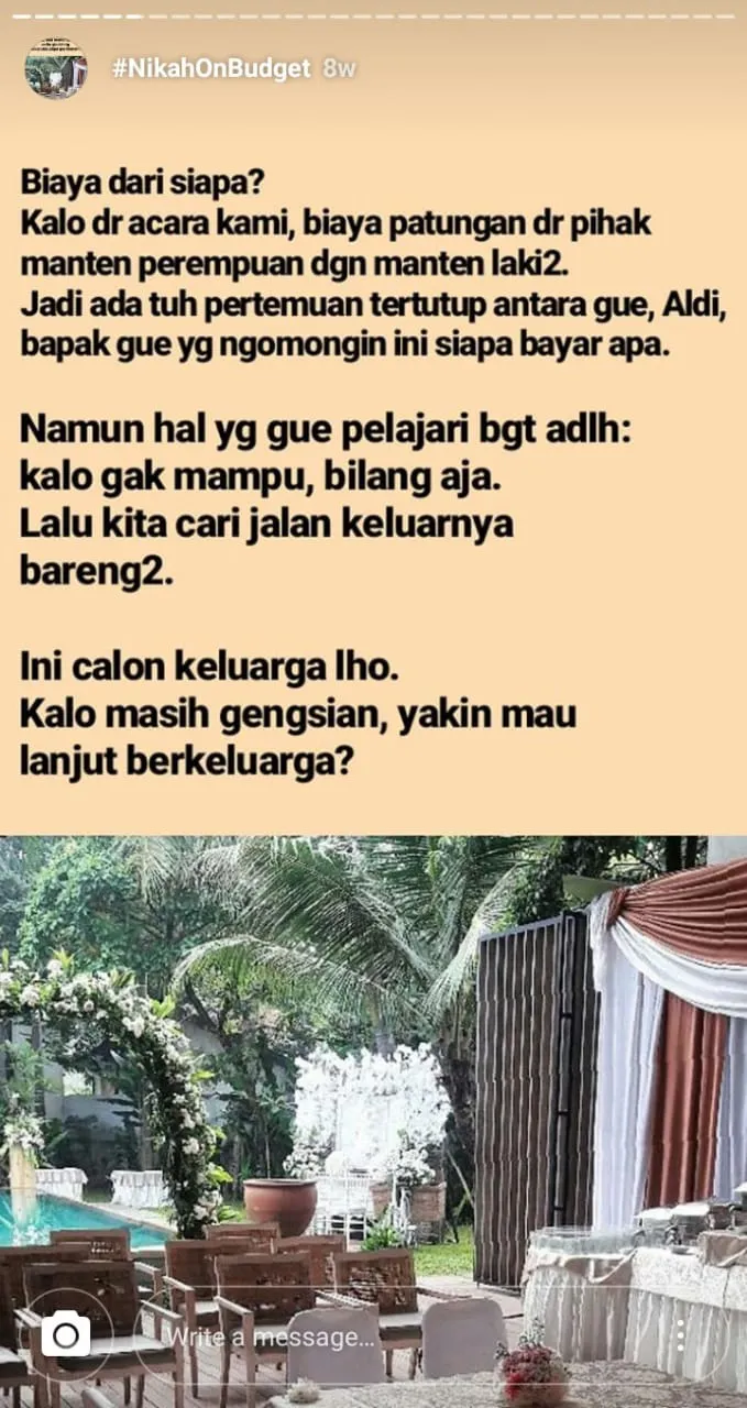 Inspirasi Perencanaan Nikah On Budget Ala Julia Jasmine. Pantas Saja Viral, Jadi Hemat Sih 27