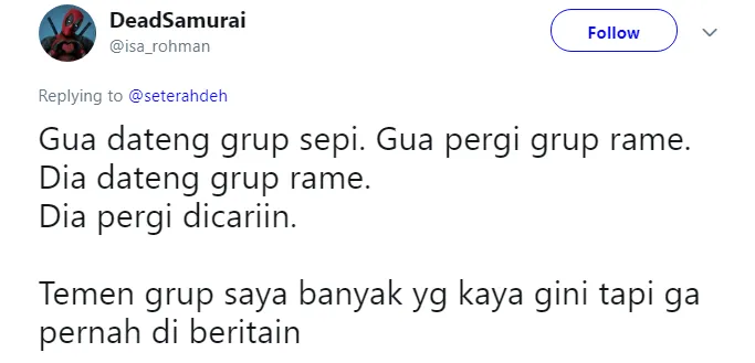 13 Curhatan Orang yang Ikut Ngobrol di Grup WA, Tapi Dicuekin. Definisi dari Sakit Nggak Berdarah nih~ 16
