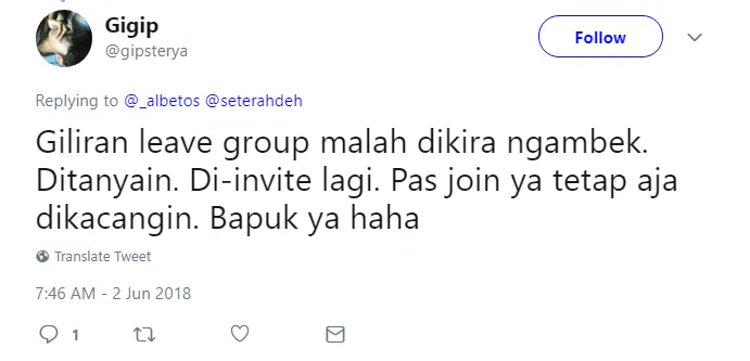 13 Curhatan Orang yang Ikut Ngobrol di Grup WA, Tapi Dicuekin. Definisi dari Sakit Nggak Berdarah nih~ 18
