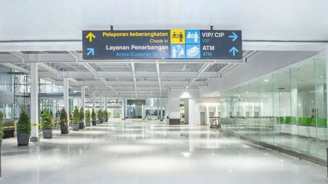 Potret Bandara Baru Ahmad Yani di Semarang yang Sudah Dibuka. Tampilannya Megah dan Elegan 6
