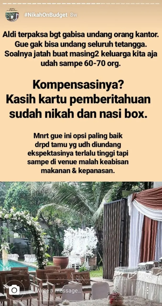 Inspirasi Perencanaan Nikah On Budget Ala Julia Jasmine. Pantas Saja Viral, Jadi Hemat Sih 36