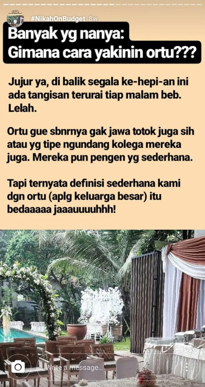 Inspirasi Perencanaan Nikah On Budget Ala Julia Jasmine. Pantas Saja Viral, Jadi Hemat Sih 34