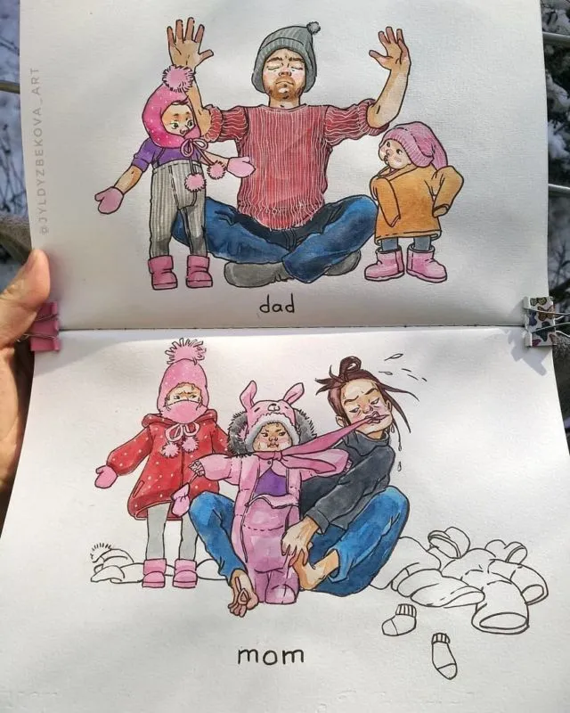 Jadi Ibu Memang Gampang-gampang Susah! 8+ Ilustrasi Lucu Ini Bisa Menjelaskanmu Kenapa 18