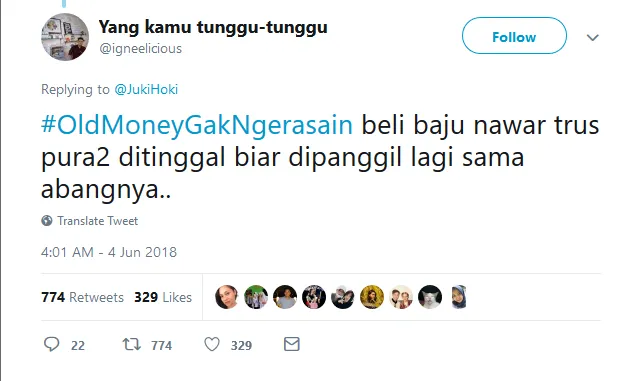 Thread Twitter Soal Orang Kaya Indonesia Bikin Takjub, Warganet Malah Usung Tagar #OldMoneyGakNgerasain 23