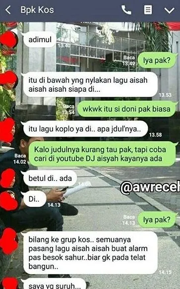 18 Percakapan Kocak Anak Kuliah dengan Bapak Kosan. Akrab Banget Sih, Dijadiin Tempat Curhat, Kan~ 20
