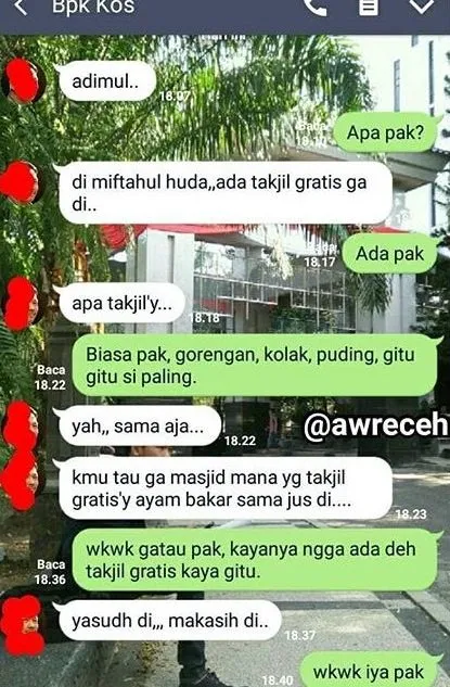 18 Percakapan Kocak Anak Kuliah dengan Bapak Kosan. Akrab Banget Sih, Dijadiin Tempat Curhat, Kan~ 28