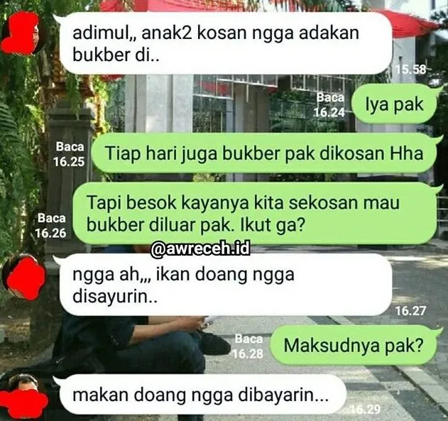 18 Percakapan Kocak Anak Kuliah dengan Bapak Kosan. Akrab Banget Sih, Dijadiin Tempat Curhat, Kan~ 27