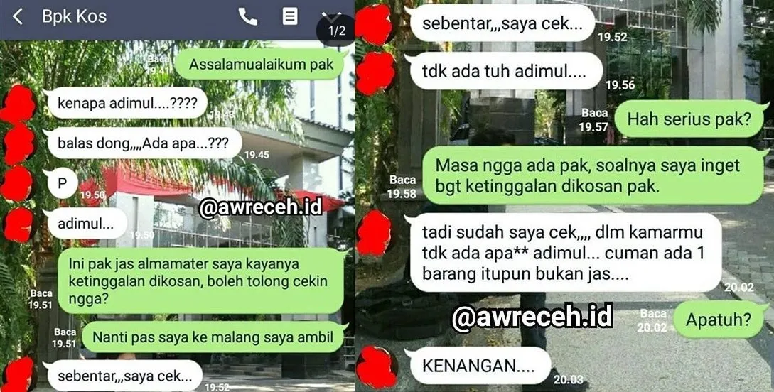 18 Percakapan Kocak Anak Kuliah dengan Bapak Kosan. Akrab Banget Sih, Dijadiin Tempat Curhat, Kan~ 35