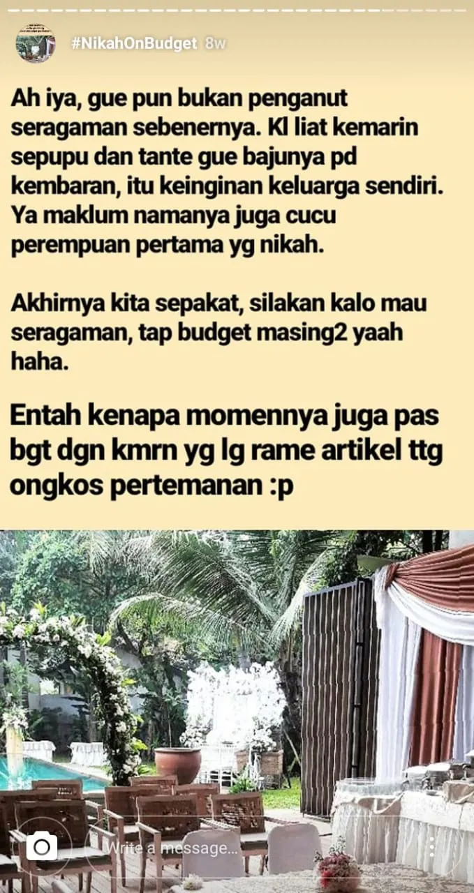 Inspirasi Perencanaan Nikah On Budget Ala Julia Jasmine. Pantas Saja Viral, Jadi Hemat Sih 39