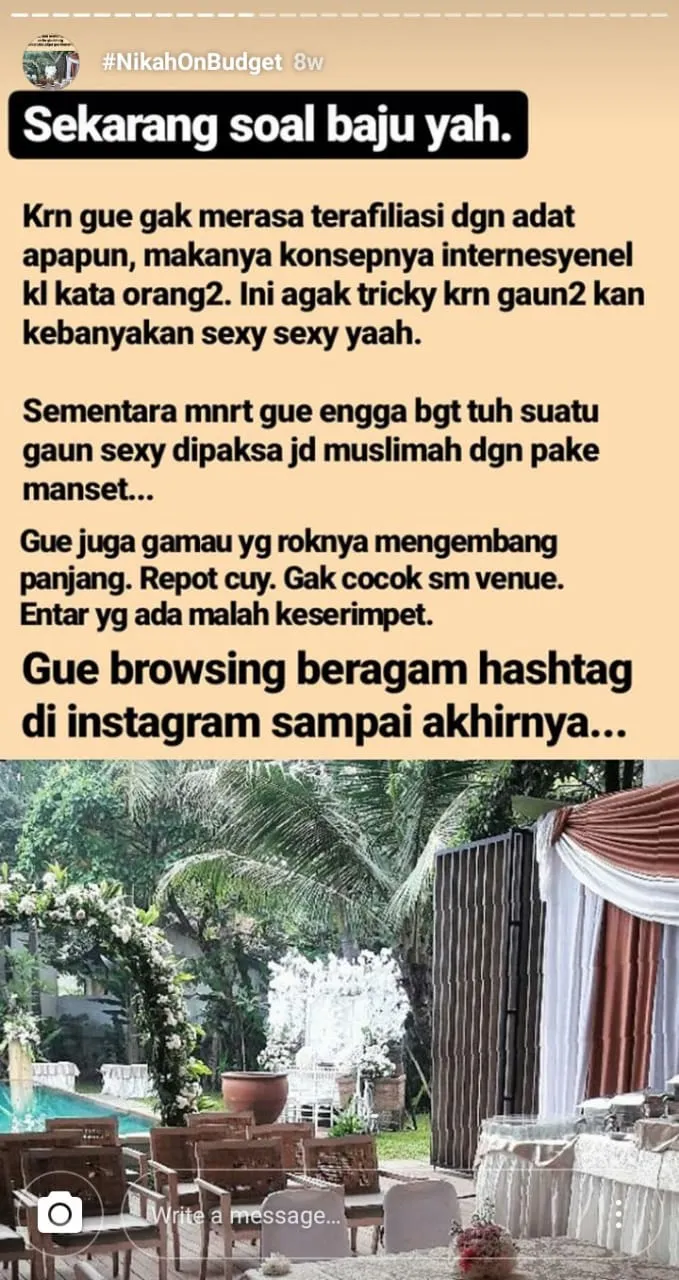 Inspirasi Perencanaan Nikah On Budget Ala Julia Jasmine. Pantas Saja Viral, Jadi Hemat Sih 32