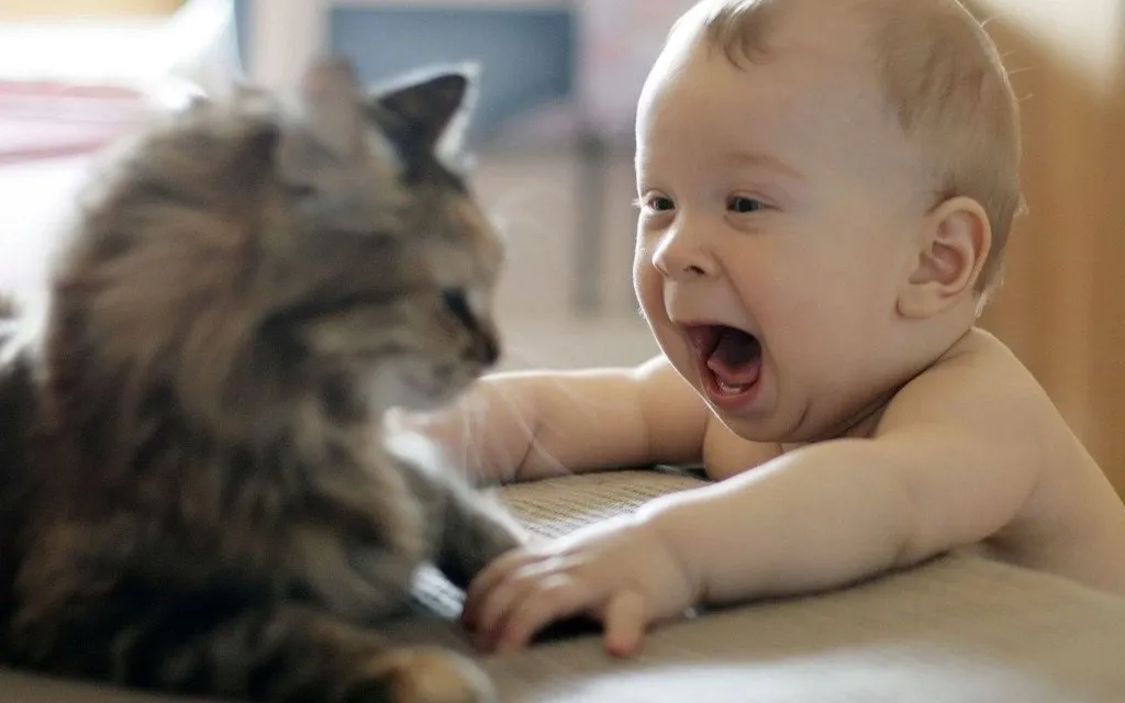 20+ Potret Kedekatan Bayi dengan Hewan Peliharaan. Inikah yang Dinamakan Cuteness Overload? 28