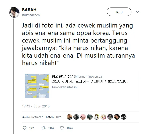 Janji Bakal Dinikahi Setelah Tidur Bareng Oppa Korea, Balasan yang Diterima Cewek ini Bikin Nyesek :( 10