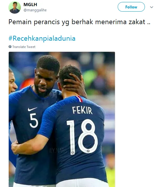 20 Tagar #RecehkanPialaDunia ini Mungkin Bisa Sedikit Obati Kecewa Karena Jagoanmu Kalah. Kocaklah~ 30