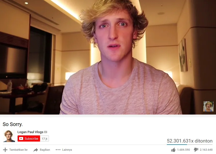 11+ Video di YouTube yang Paling Banyak Mendulang 'Dislike' dari Penonton. Ada Saja sih Alasannya~ 21