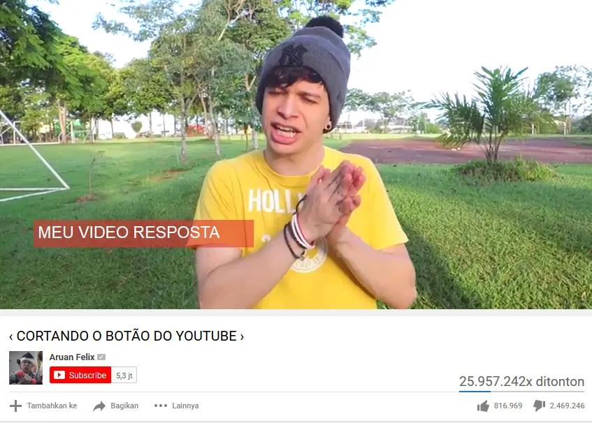 11+ Video di YouTube yang Paling Banyak Mendulang 'Dislike' dari Penonton. Ada Saja sih Alasannya~ 20