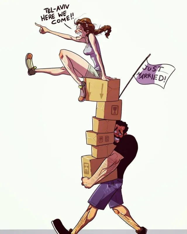 24+ Ilustrasi Kocak Kehidupan Menikah dari Sudut Pandang Suami. Banyak Lucunya! 26
