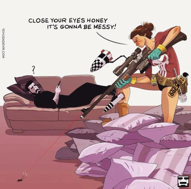 24+ Ilustrasi Kocak Kehidupan Menikah dari Sudut Pandang Suami. Banyak Lucunya! 41