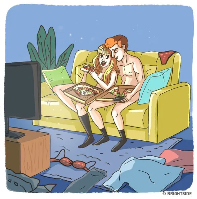 15 Ilustrasi Ini Gambarkan Kehidupan Pasangan Pasca Menikah. Pokoknya Seru Deh Kalau Sudah Sah 27