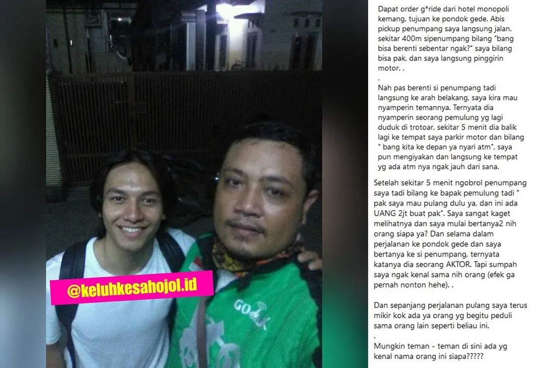 Dapet Penumpang Seleb, 13 Abang Ojol ini Nggak Kenal Siapa Mereka. Kocak, Ada yang Salah Orang Juga! 20