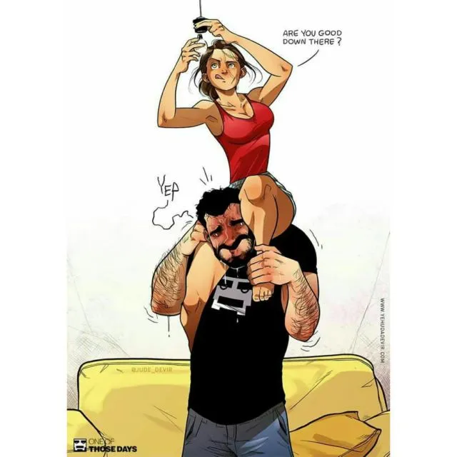 24+ Ilustrasi Kocak Kehidupan Menikah dari Sudut Pandang Suami. Banyak Lucunya! 40