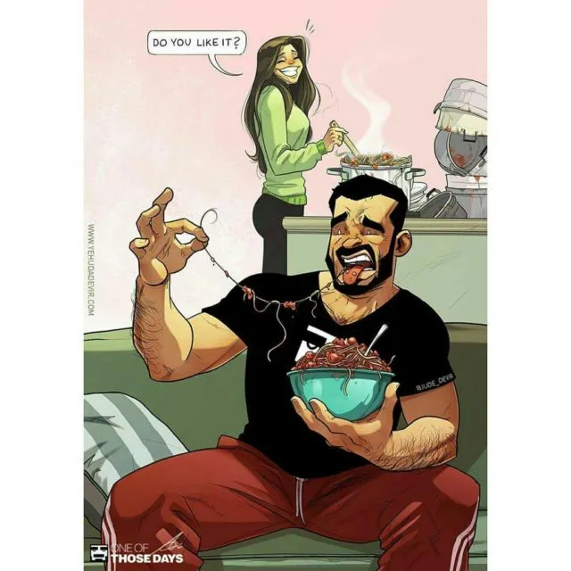 24+ Ilustrasi Kocak Kehidupan Menikah dari Sudut Pandang Suami. Banyak Lucunya! 37