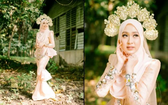 Mahkota Uniknya Jadi Sorotan, Pernak-Pernik Wedding ala Melayu Malaysia Ini Segarkan Pandangan 22