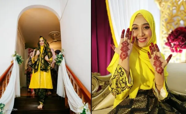 Mahkota Uniknya Jadi Sorotan, Pernak-Pernik Wedding ala Melayu Malaysia Ini Segarkan Pandangan 13