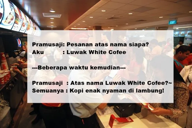 11 Rekomendasi Nama Gokil yang Bisa Dipakai Saat Pesan Makanan. Asal Jangan Sampai Lupa Ambilnya sih 16