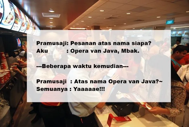11 Rekomendasi Nama Gokil yang Bisa Dipakai Saat Pesan Makanan. Asal Jangan Sampai Lupa Ambilnya sih 19