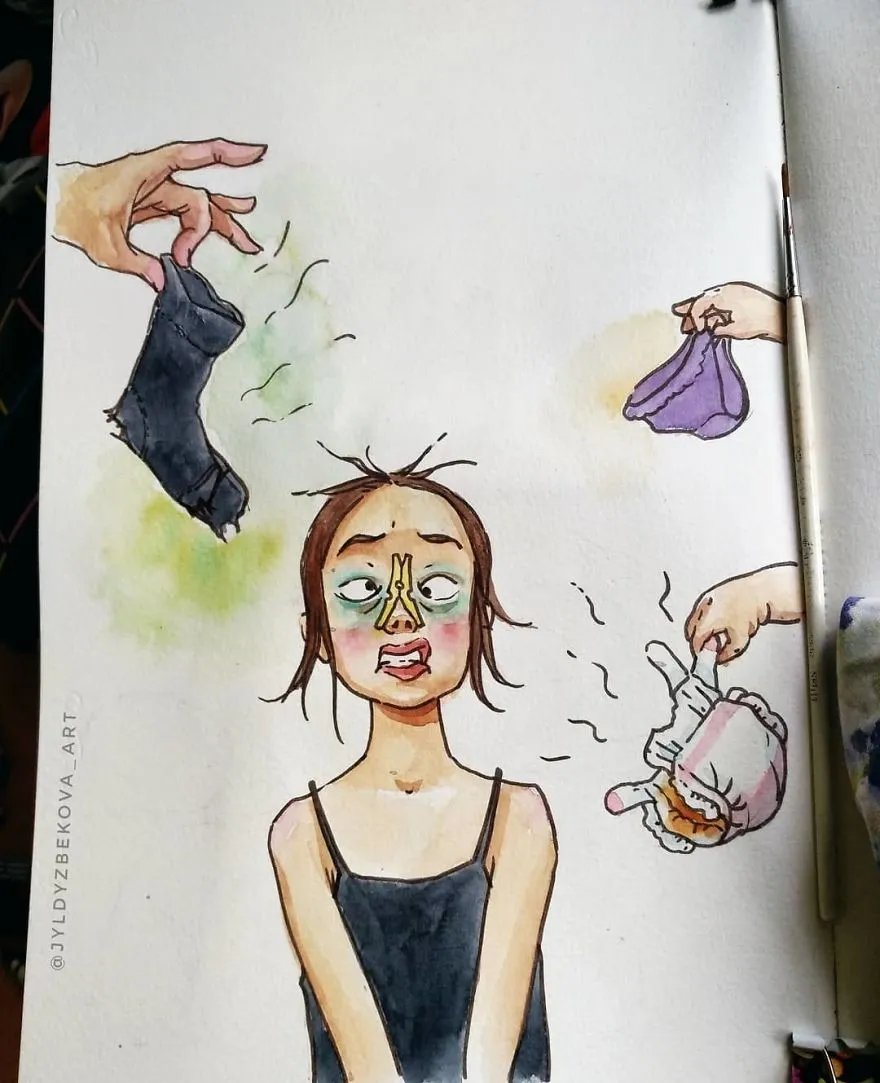 9 Ilustrasi Lucu Ibu Rumah Tangga Kalau Punya Dua Anak yang Usianya Deketan. Jadi Gemes Sendiri! 10