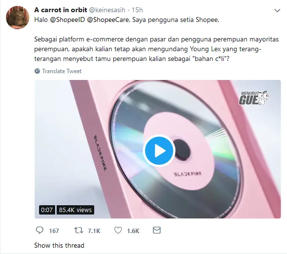Young Lex Guyon Kalau Foto Lisa BLACKPINK Jadi Bahan Masturbasi, Warganet Geram Cewek Direndahkan 4
