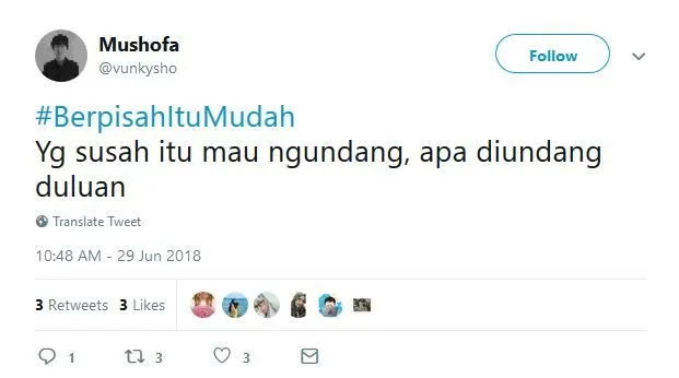 15 Tweet dari Warganet yang Buktiin Bahwa Berpisah itu Mudah. Ini nih, yang Jauh Lebih Susah~ 20