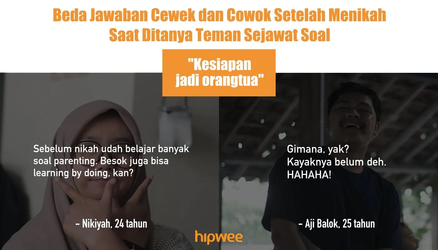 Beda Jawaban Cewek dan Cowok yang Baru Saja Menikah Saat Ditanya Teman Sejawat. Kontradiktif! :D 13