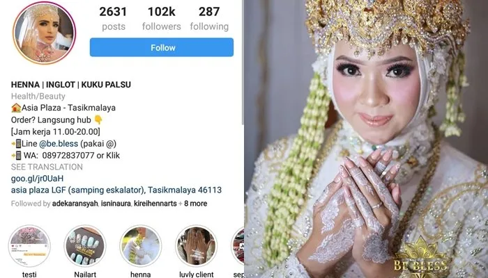 Cek 6 Henna Artist Rekomendasi Hipwee yang Tenar di Instagram Ini. Tak Hanya Wajah, Tanganmu Juga Bisa Jadi Cantik 11