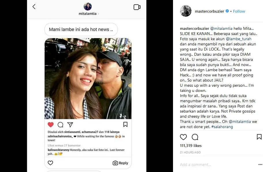 Fotonya Masuk Akun Gosip, Deddy Corbuzier Diam-Diam Ciduk Orang yang Menyebarkannya. Nyari Perkara~ 3