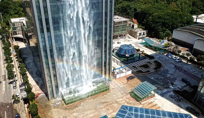 Air Terjun Setinggi 106 Meter Dibangun di Gedung Pencakar Langit di China. Memang Gila Sih Idenya! 15