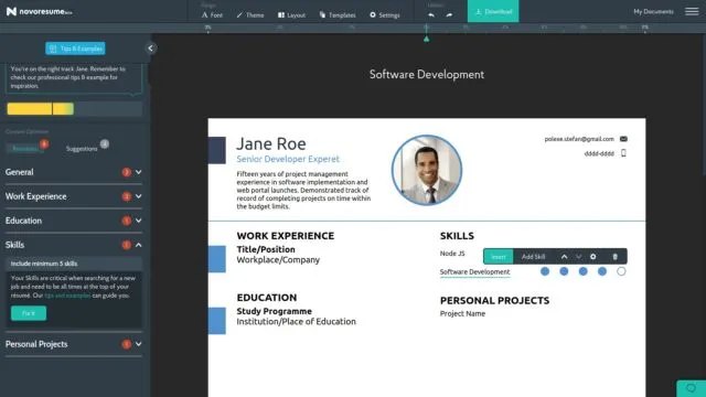 6 Situs Penyedia Desain CV Gratis yang Bikin Lamaran Kerjamu Kian Prestise 12