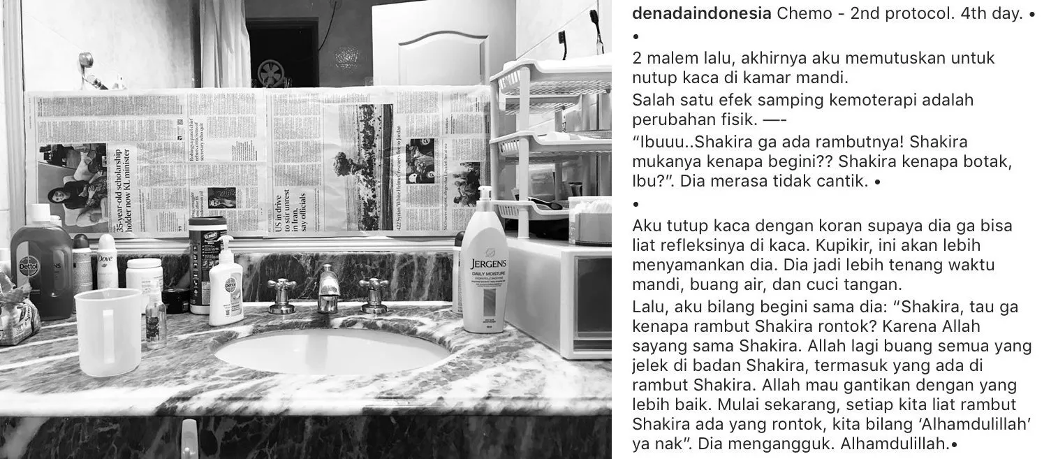 Cara Denada Agar Anaknya Nggak Drop Karena Efek Kemoterapi ini Bikin Warganet Terenyuh. GWS, Cantik! 4