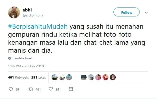 15 Tweet dari Warganet yang Buktiin Bahwa Berpisah itu Mudah. Ini nih, yang Jauh Lebih Susah~ 17