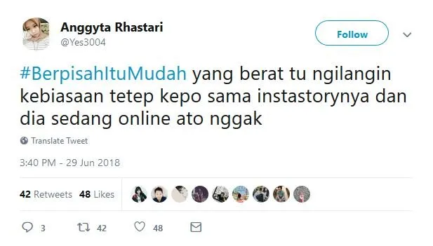 15 Tweet dari Warganet yang Buktiin Bahwa Berpisah itu Mudah. Ini nih, yang Jauh Lebih Susah~ 27