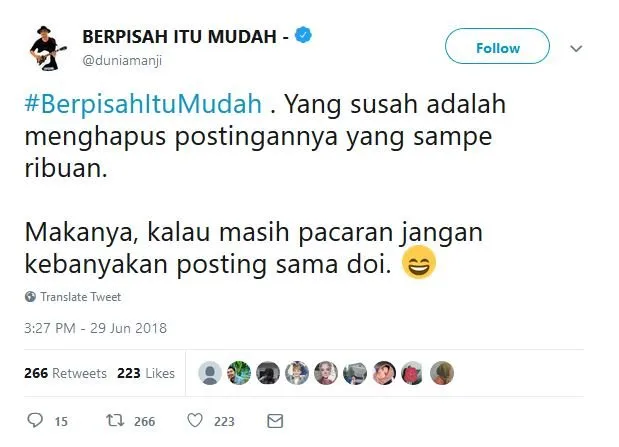 15 Tweet dari Warganet yang Buktiin Bahwa Berpisah itu Mudah. Ini nih, yang Jauh Lebih Susah~ 26